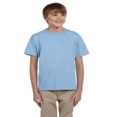 By Gildan Youth Ultra Cotton 6 Oz T-Shirt - Light Blue - M - (Style # G200B - Original Label)