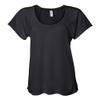 By Bella + Canvas Ladies Flowy Raglan T-Shirt - Black - M - (Style # B8801 - Original Label) view 1