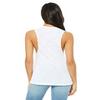 Bella + Canvas Ladies Flowy Scoop Muscle Tank - White SLUB - XL - (Style # B8803 - Original Label) view 2
