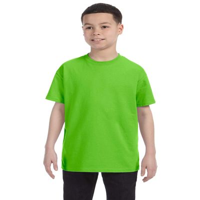 By Gildan Youth 53 Oz T-Shirt - Lime - L - (Style # G500B - Original Label)