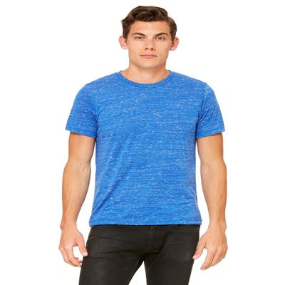 Bella + Canvas Unisex Poly-Cotton Short-Sleeve T-Shirt - TRUE ROYAL MRBLE - XL - (Style # 3650 - Original Label)