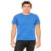Bella + Canvas Unisex Poly-Cotton Short-Sleeve T-Shirt - TRUE ROYAL MRBLE - XL - (Style # 3650 - Original Label) view 2