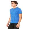 Bella + Canvas Unisex Poly-Cotton Short-Sleeve T-Shirt - TRUE ROYAL MRBLE - XL - (Style # 3650 - Original Label) view 4