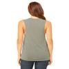 Bella + Canvas Ladies Flowy Scoop Muscle Tank - Heather Stone - M - (Style # B8803 - Original Label) view 2