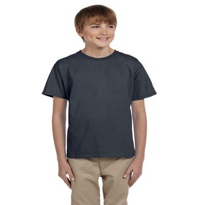 Gildan Youth Ultra Cotton 6 Oz T-Shirt - Charcoal - XL - (Style # G200B - Original Label)