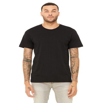 Bella + Canvas Unisex Triblend Short-Sleeve T-Shirt - BLK HTHR TRIBLND - S - (Style # 3413C - Original Label)