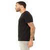Bella + Canvas Unisex Triblend Short-Sleeve T-Shirt - BLK HTHR TRIBLND - S - (Style # 3413C - Original Label) view 3