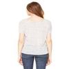 Bella + Canvas Ladies Slouchy T-Shirt - WHITE MARBLE - S - (Style # 8816 - Original Label) view 2