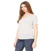 Bella + Canvas Ladies Slouchy T-Shirt - WHITE MARBLE - S - (Style # 8816 - Original Label) view 3