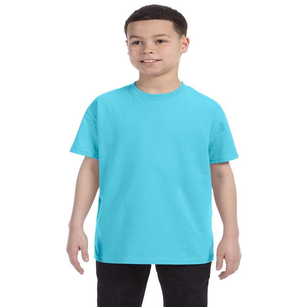 By Gildan Youth 53 Oz T-Shirt - Sky - M - (Style # G500B - Original Label)
