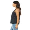 Bella + Canvas Ladies Flowy Racerback Tank - Black Marble - XS - (Style # B8800 - Original Label) view 3