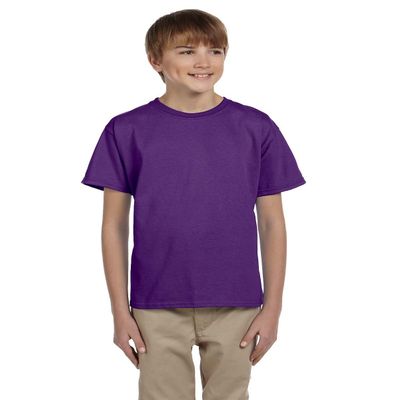 Gildan Youth Ultra Cotton 6 Oz T-Shirt - Purple - L - (Style # G200B - Original Label)