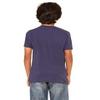 Bella Canvas Youth Jersey Short-Sleeve T-Shirt - Navy - S - (Style # 3001Y - Original Label) view 3