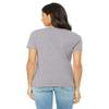 Bella + Canvas Ladies Relaxed Jersey Short-Sleeve T-Shirt - ATHLETIC HEATHER - S - (Style # B6400 - Original Label) view 2
