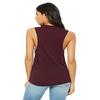 By Bella + Canvas Ladies Flowy Scoop Muscle Tank - Maroon - XL - (Style # B8803 - Original Label) view 2