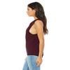 By Bella + Canvas Ladies Flowy Scoop Muscle Tank - Maroon - XL - (Style # B8803 - Original Label) view 3