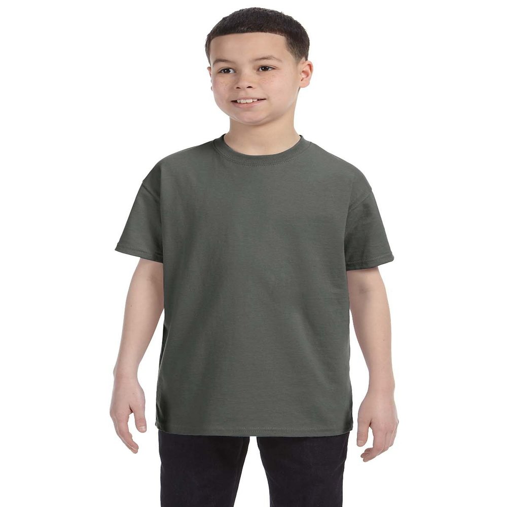 By Gildan Youth 53 Oz T-Shirt - Military Green - L - (Style # G500B - Original Label)