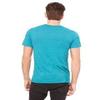 Bella + Canvas Unisex Triblend Short-Sleeve T-Shirt - TEAL TRIBLEND - XS - (Style # 3413C - Original Label) view 2