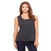 By Bella + Canvas Ladies Flowy Scoop Muscle Tank - Chrcl Blk Slub - L - (Style # B8803 - Original Label) view 1