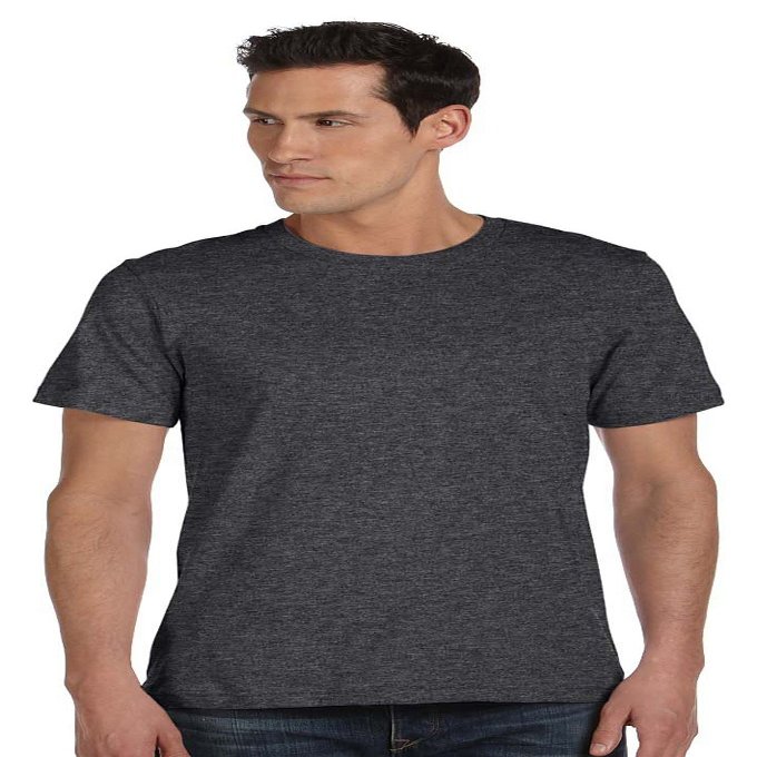 Bella Canvas Jersey Short-Sleeve T-Shirt (3001C) Dark Grey Heather, 2XL