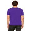 BELLA + Canvas Unisex Jersey Short-Sleeve V-Neck T-Shirt - Team Purple - S - (Style # 3005 - Original Label) view 2