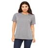 Bella + Canvas Ladies Relaxed Jersey Short-Sleeve T-Shirt - DEEP HEATHER - XL - (Style # B6400 - Original Label) view 1