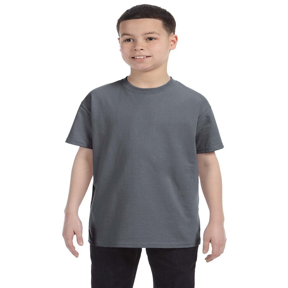 By Gildan Gildan Youth 53 Oz T-Shirt - Charcoal - M - (Style # G500B - Original Label)