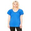 Bella + Canvas Ladies Flowy Raglan T-Shirt - TRUE ROYAL - S - (Style # B8801 - Original Label) view 1