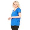 Bella + Canvas Ladies Flowy Raglan T-Shirt - TRUE ROYAL - S - (Style # B8801 - Original Label) view 3