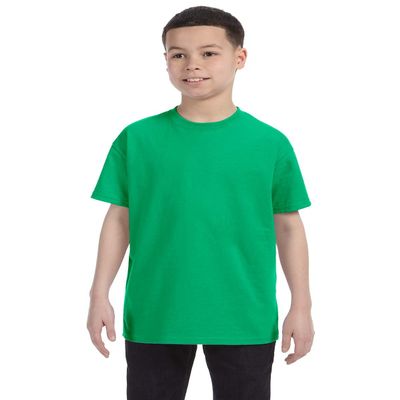 By Gildan Youth 53 Oz T-Shirt - Irish Green - L - (Style # G500B - Original Label)