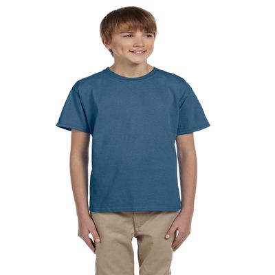 Gildan Youth Ultra Cotton 6 Oz T-Shirt - Indigo Blue - XS - (Style # G200B - Original Label)