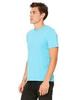 Bella + Canvas Unisex Poly-Cotton Short-Sleeve T-Shirt - NEON Blue - M - (Style # 3650 - Original Label) view 4
