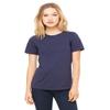 Bella + Canvas Ladies Relaxed Jersey Short-Sleeve T-Shirt - Navy - L - (Style # B6400 - Original Label) view 1