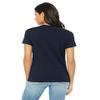 Bella + Canvas Ladies Relaxed Jersey Short-Sleeve T-Shirt - Navy - L - (Style # B6400 - Original Label) view 2