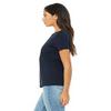 Bella + Canvas Ladies Relaxed Jersey Short-Sleeve T-Shirt - Navy - L - (Style # B6400 - Original Label) view 3