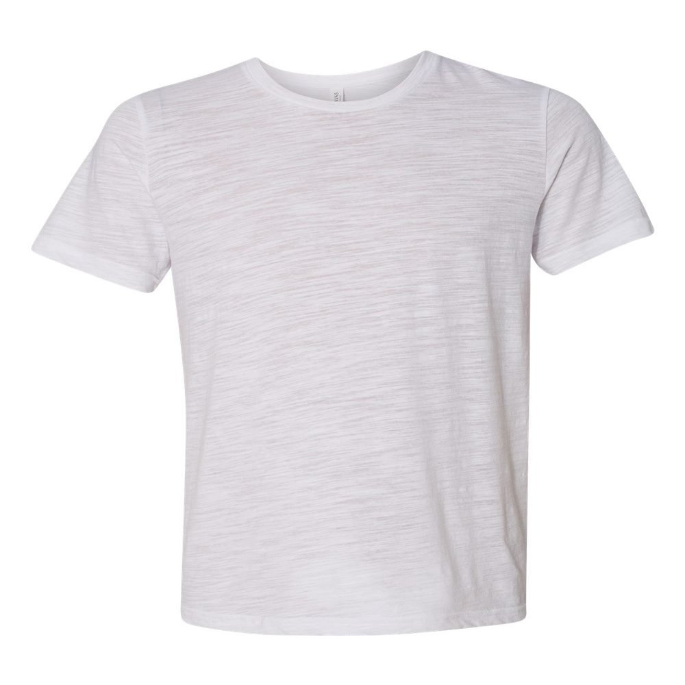 Bella Canvas Poly-Cotton Short-Sleeve T-Shirt (3650) White Slub, XL