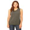 Bella Canvas Flowy Scoop Muscle Tank (B8803) Olive Slub, 2XL view 1