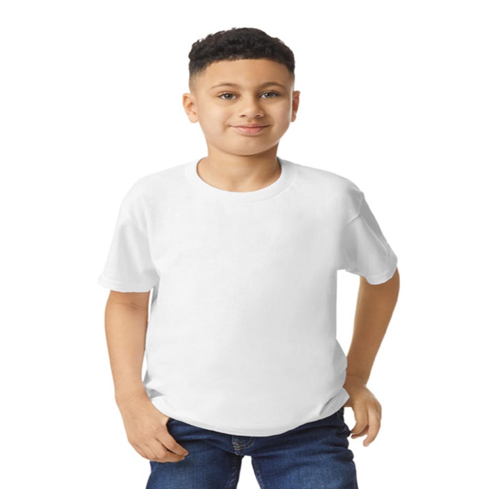 By Gildan Youth Ultra Cotton 6 Oz T-Shirt - White - XL - (Style # G200B - Original Label)