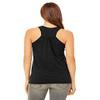 Bella + Canvas Ladies Flowy Racerback Tank - BLACK HEATHER - 2XL - (Style # B8800 - Original Label) view 3