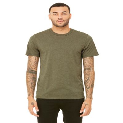 Bella + Canvas Unisex Jersey Short-Sleeve T-Shirt - HEATHER OLIVE - 4XL - (Style # 3001C - Original Label)