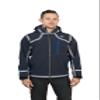 MISHMI TAKIN Cayambe - Seam Taped, Waterproof, Windproof, Fleece Lined, Hooded Soft Shell Jacket - Men's (X-Small, Blue-Grey) view 1