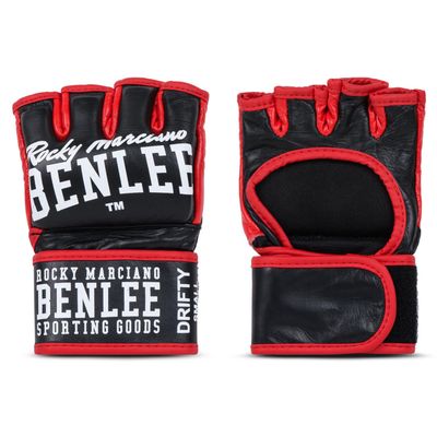 BENLEE Rocky Marciano Unisex Adult Drifty Leather MMA Gloves, Unisex Adults, Black, M