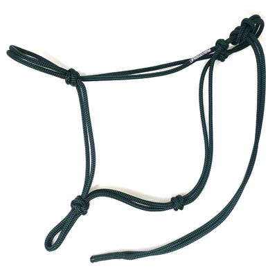 Knotty Girlz 2 Knot Rope Horse Halter (Hunter Green, Small)
