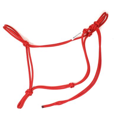 Knotty Girlz 2 Knot Rope Horse Halter (Red, Mini)