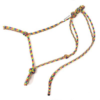 Knotty Girlz 2 Knot Rope Horse Halter (Rainbow, Mule)