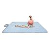 chuanyuekeji Extra Large Picnic & Outdoor Blanket with Waterproof Backing 80" x 90" -Blue and White view 1