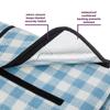 chuanyuekeji Extra Large Picnic & Outdoor Blanket with Waterproof Backing 80" x 90" -Blue and White view 4