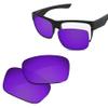 Glintbay 100% Precise-Fit Replacement Sunglass Lenses for Oakley TwoFace OO9189 - Polarized Deep Purple Mirror view 1