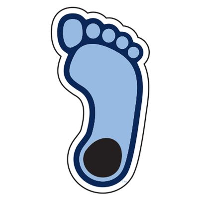 Craftique North Carolina Decal (TARHEEL Foot Decal (4''6''), 4 in)