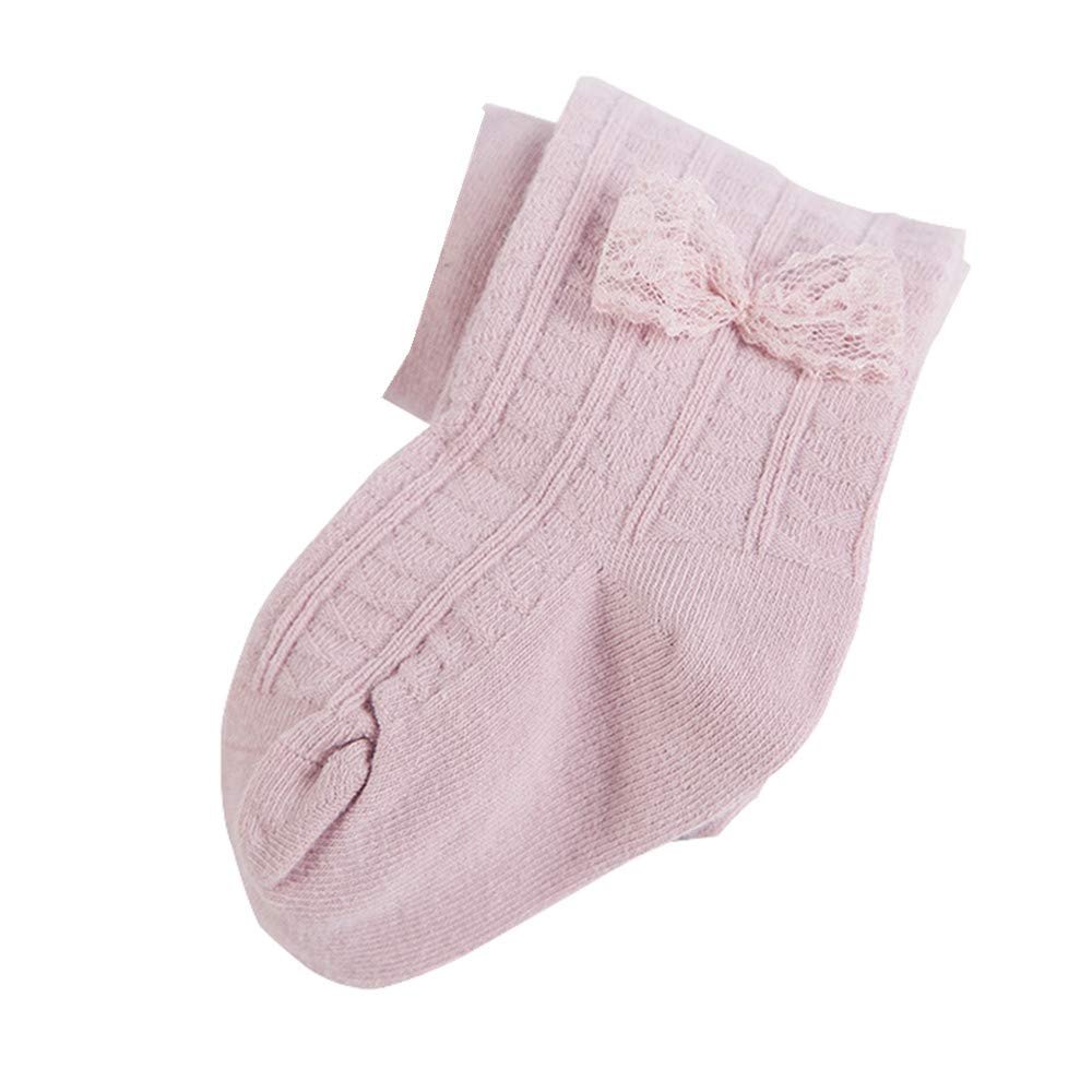Ding-dong Baby Kid Girl Cotton Tights(Style 6, Pink,2-4T)